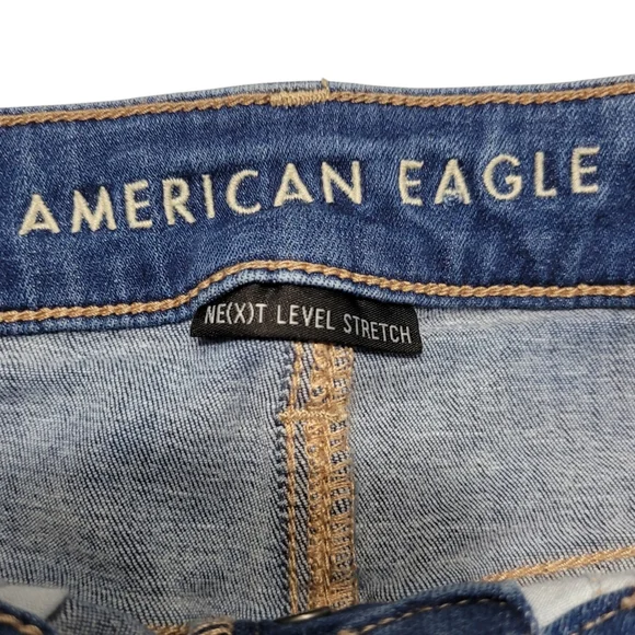 Women's American Eagle Hi Rise Shorty Button Fly Shorts Sz 4 - Picture 3 of 6